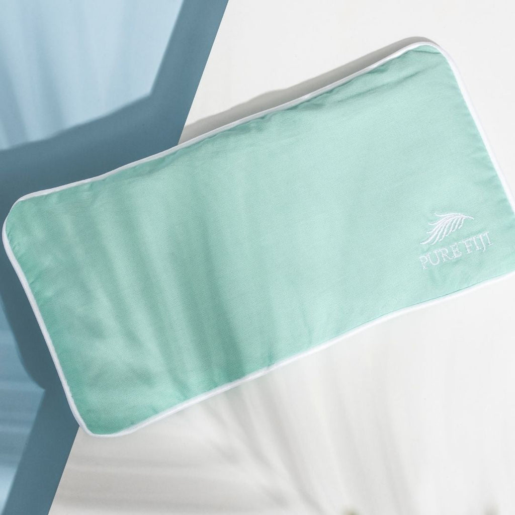Eye Pillow, Flaxseed Fill, Washable Cover, Blue
