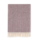 Celine Throw Blanket 100% brushed cotton , herringbone woven design brushed nap with twisted fringe, made in Portugal