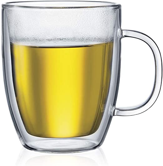 Bistro 2 pcs jumbo mug, double wall, 0.45 l, 15 oz,
Transparent