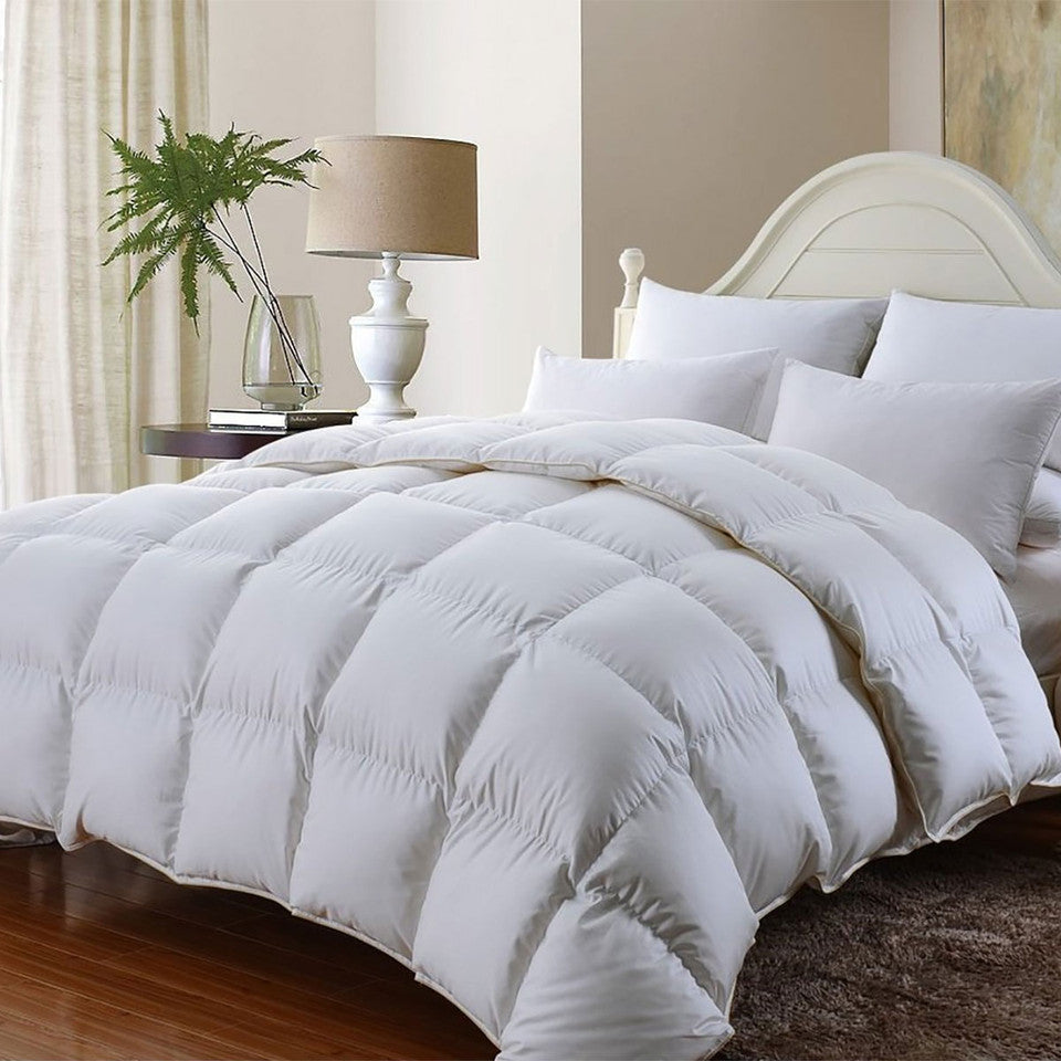 Comforter White Down, 10" Baffle Box, Heavy Weight