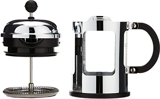 Chambord French Press coffee maker, 4 cup, 0.5 l, 17 oz,
stainless steel, Shiny