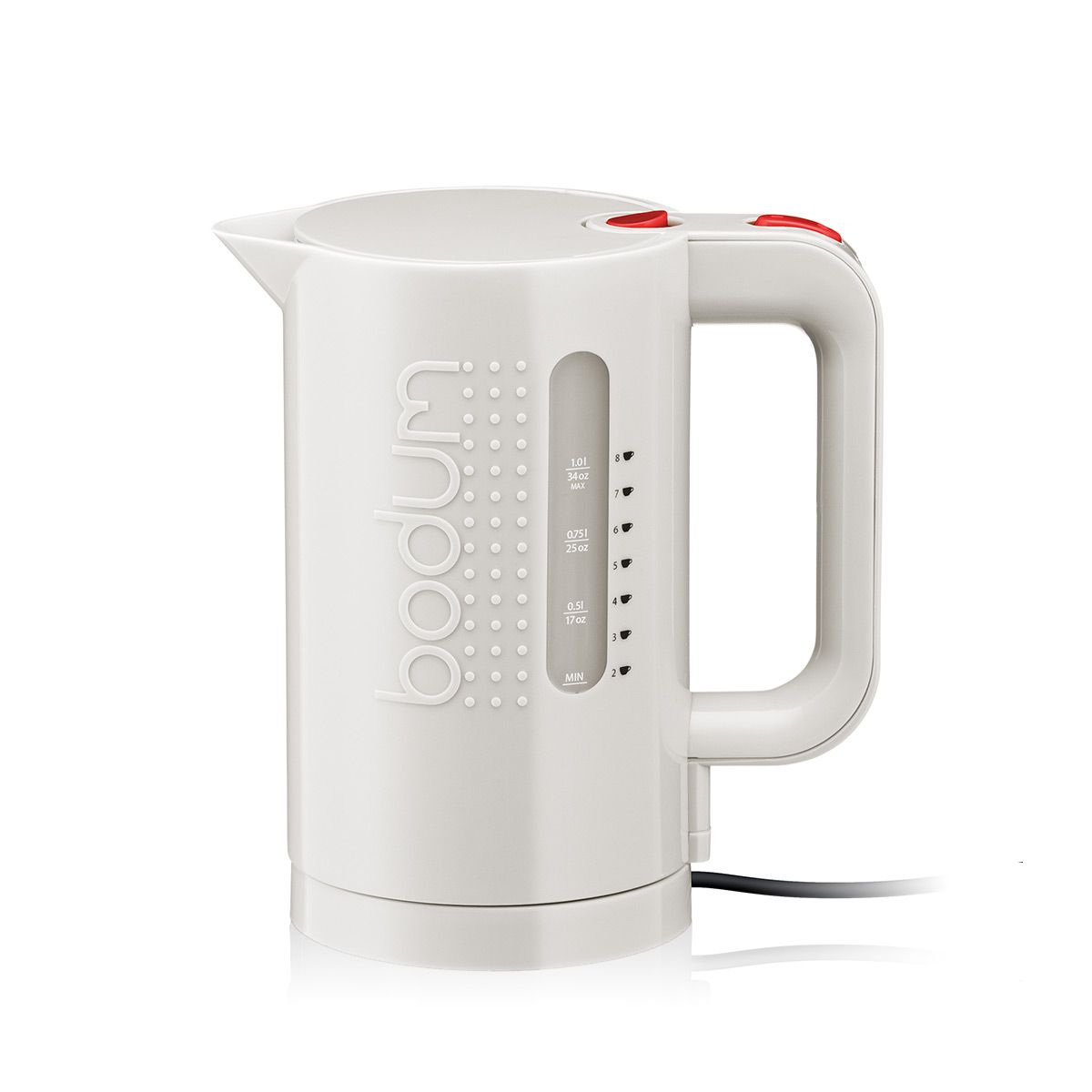 Bistro Electric water kettle, 1.0 l, 34 oz, Off White