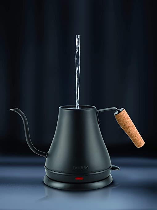 Melior Gooseneck Water Kettle, 0.8 l, 27 oz, Black Matte