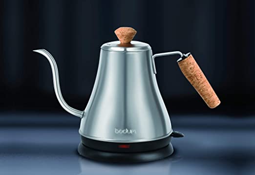 Melior Gooseneck Water Kettle, 0.8 l, 27 oz, Matte Silver