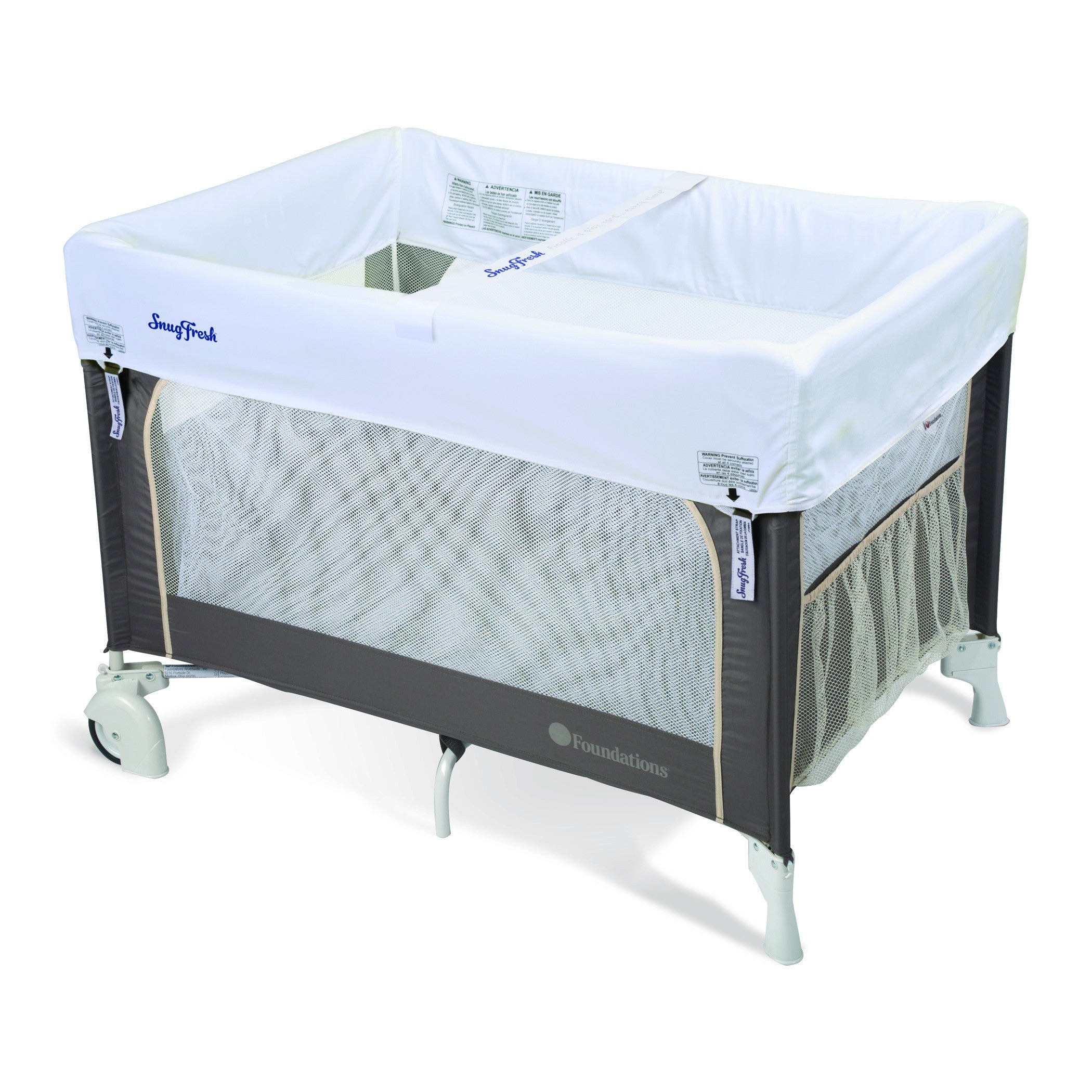 SnugFresh® Elite™ Travel Yard Crib with SnugFresh® cover