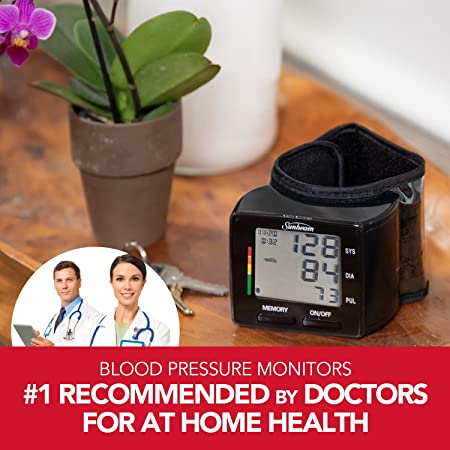 Sunbeam WRIST BLOOD PRESSURE MONITOR
with batteries