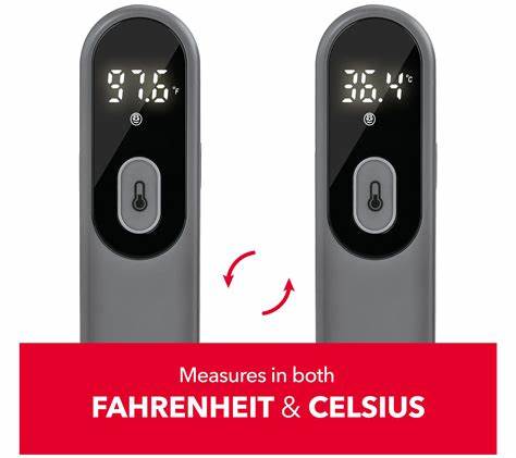 Sunbeam INFRARED NO TOUCH FOREHEAD WAND THERMOMETER with Rapid Read Technology with batteries