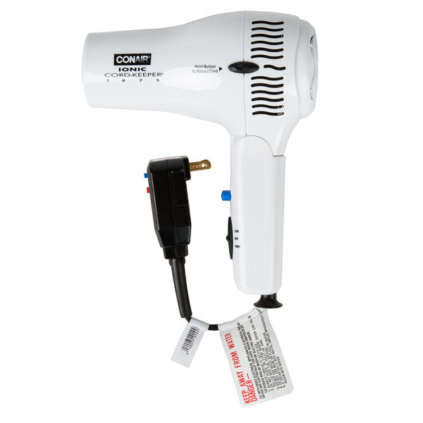 Conair® 1875 Watt Ionic Cord-Keeper® Dryer, White