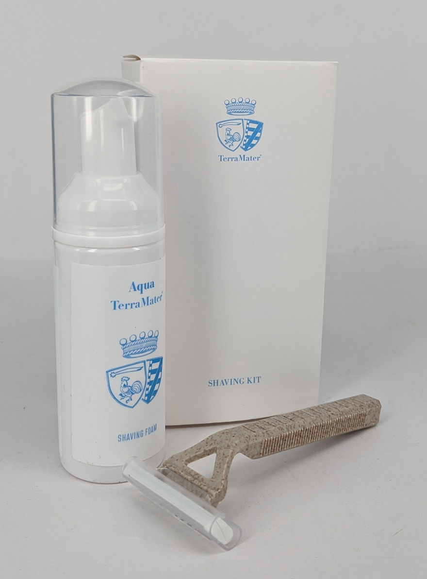 Custom Shaving Kits with Shaving Cream Can, Made in Italy