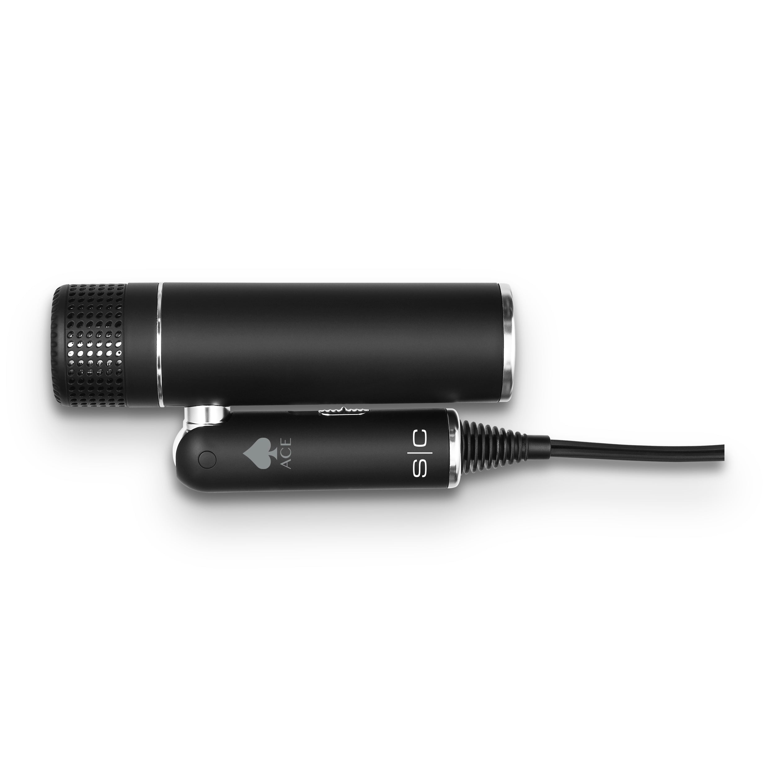 Ace Professional Lightweight Foldable Hair Dryer, 3 Heat and 2 Speed Settings, 1600 Watt