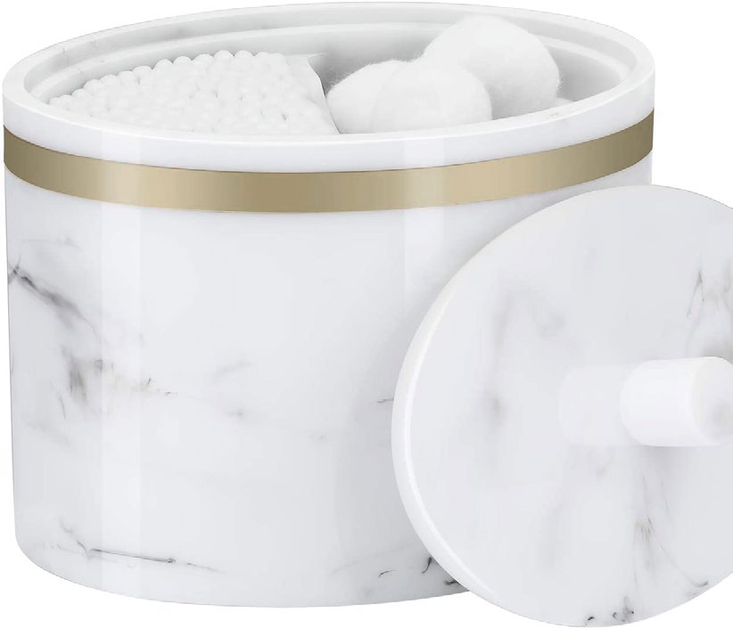 Marble Dual Amenity Jar