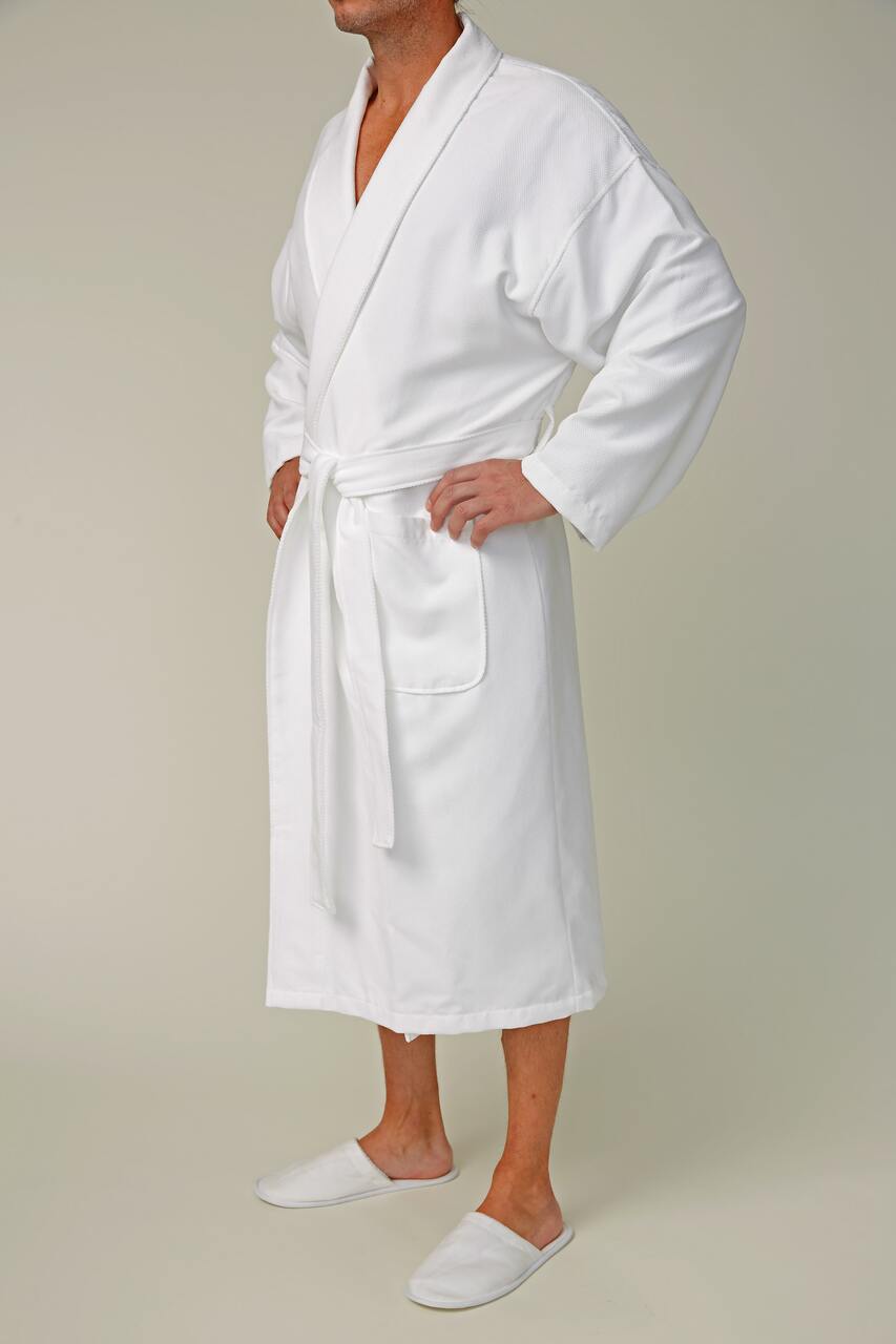 Chamois Cats Eye Microfiber Shawl Bathrobe