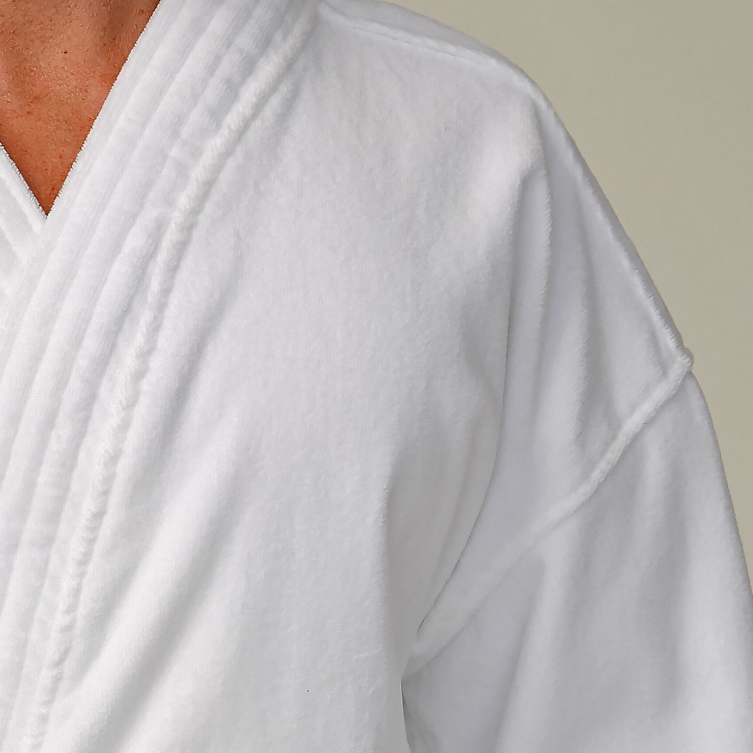 Basic Velour Terry Kimono Bathrobe