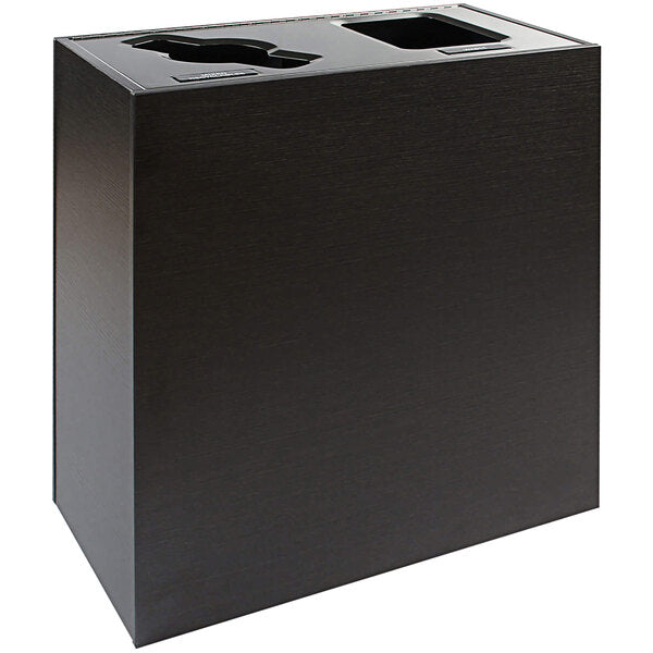 Modern Two-Stream Receptacle, 30 gal, 27x15x30