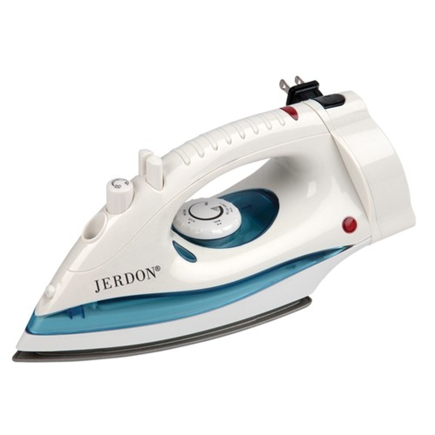 Mid-size Dual Auto Off Iron with 7' Retractable Power Cord, White