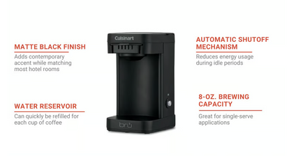 BRU Cuisinart® 1-Cup Pod Coffee Maker, Black