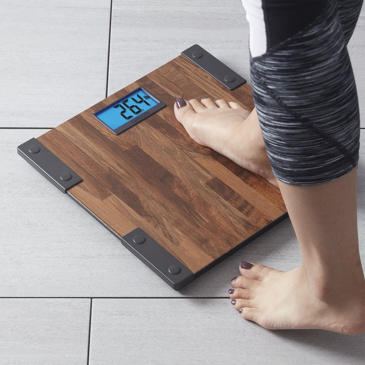 Digital Glass Bathroom Scale, Farmhouse Design