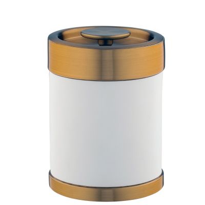 Gold Rush Stainless Ice Bucket White