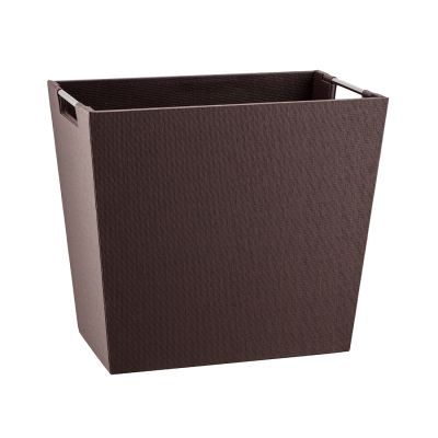 Handlebar Rectangle Wastebasket Chocolate Twill