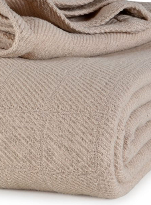 Allsoft 100% Cotton Blanket, Twill Weave, Medium Weight