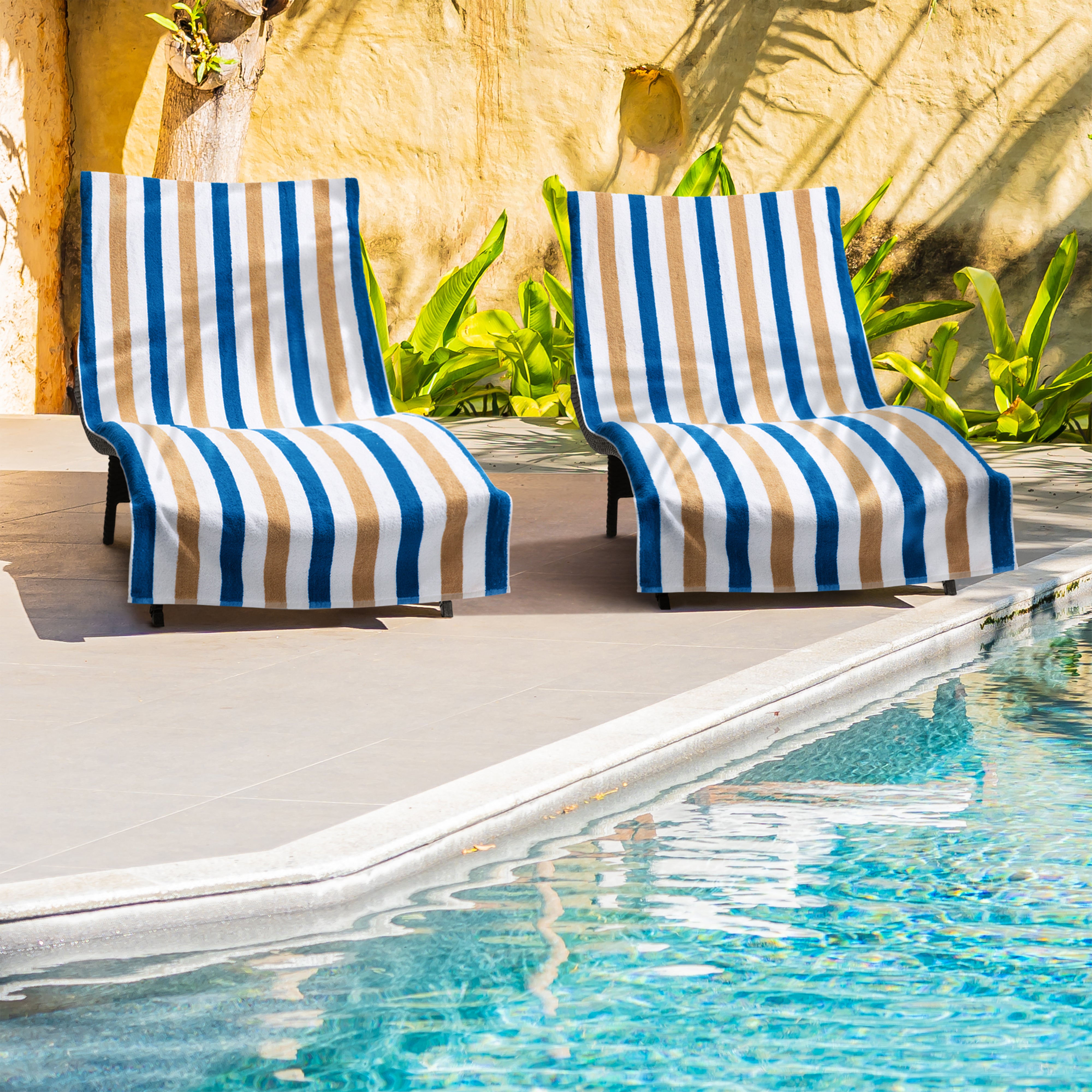 Cabo Cabana 30"x70" 100% 20/D Ringspun Cotton Towels