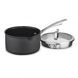 Cuisinart® 2 Quart Pour Saucepan w/ Cover, Black