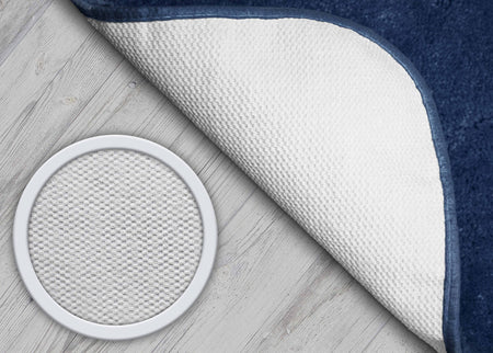 Queen is a medium loop construction rug made of 100% cotton grown in the U.S. (32oz face weight). Washable latex backing. Bound on all sides. Made in the U.S.