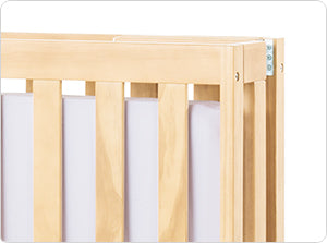 Full-Size Travel Sleeper® Solid Wood Folding Crib w/ Oversized Casters (Foam Mattress)