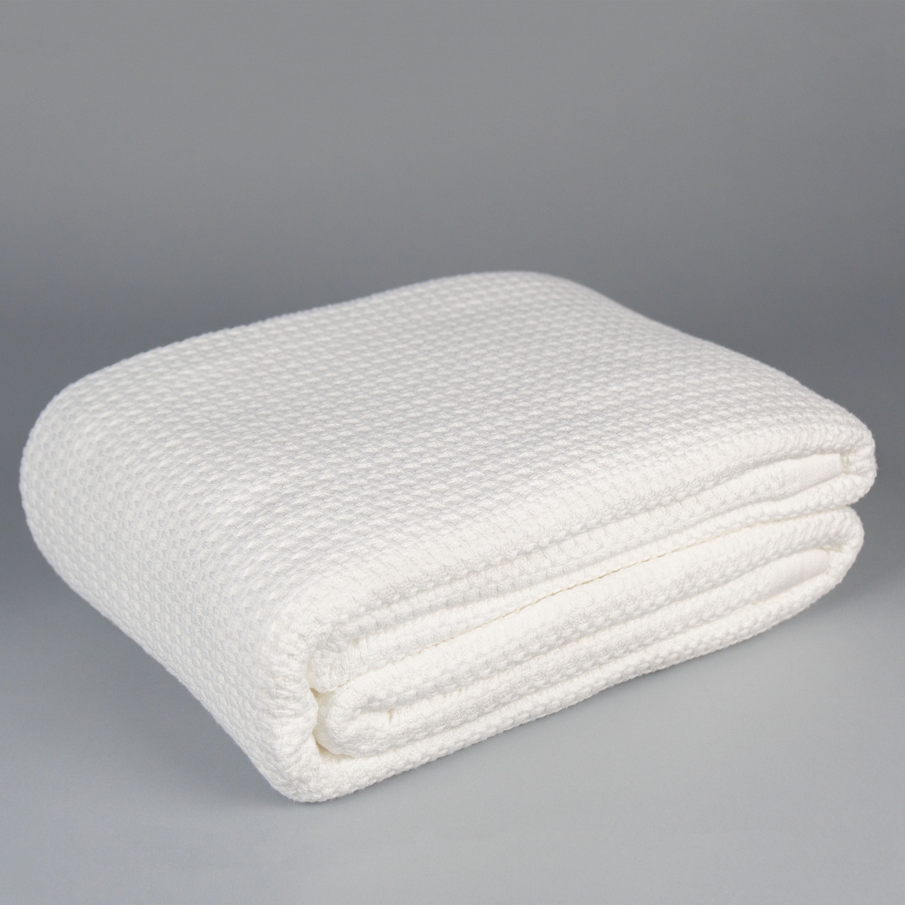 FiveStar 100% Ringspun Cotton Blanket, Basketweave, Medium Weight