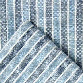 Gila Napkin 22"x23" 100% Cotton, Vat-Dyed, Blue & Navy Stripe