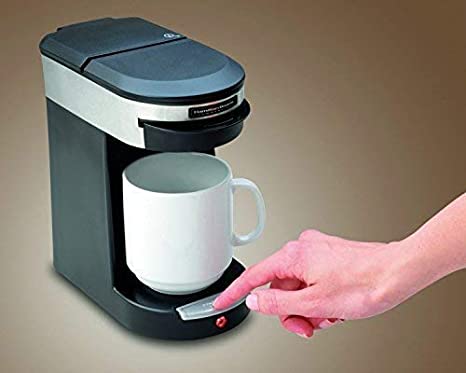 Coffeemaker, Deluxe 1 Cup Pod, Auto Shut Off, Black/Stainless Steel (also available in 230V)