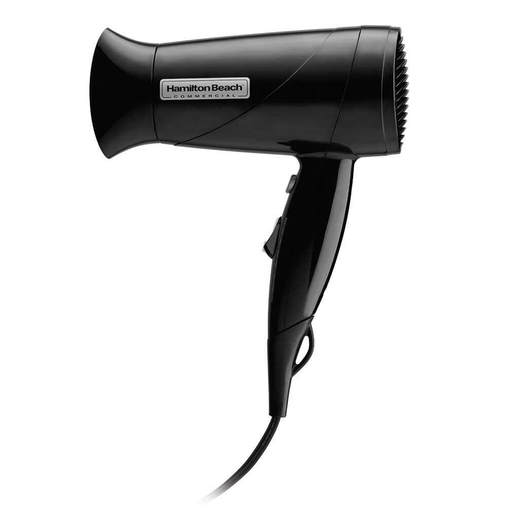 Hair Dryer, Hand Held, 1600 Watts, Mid-Size, Concentrator, Black