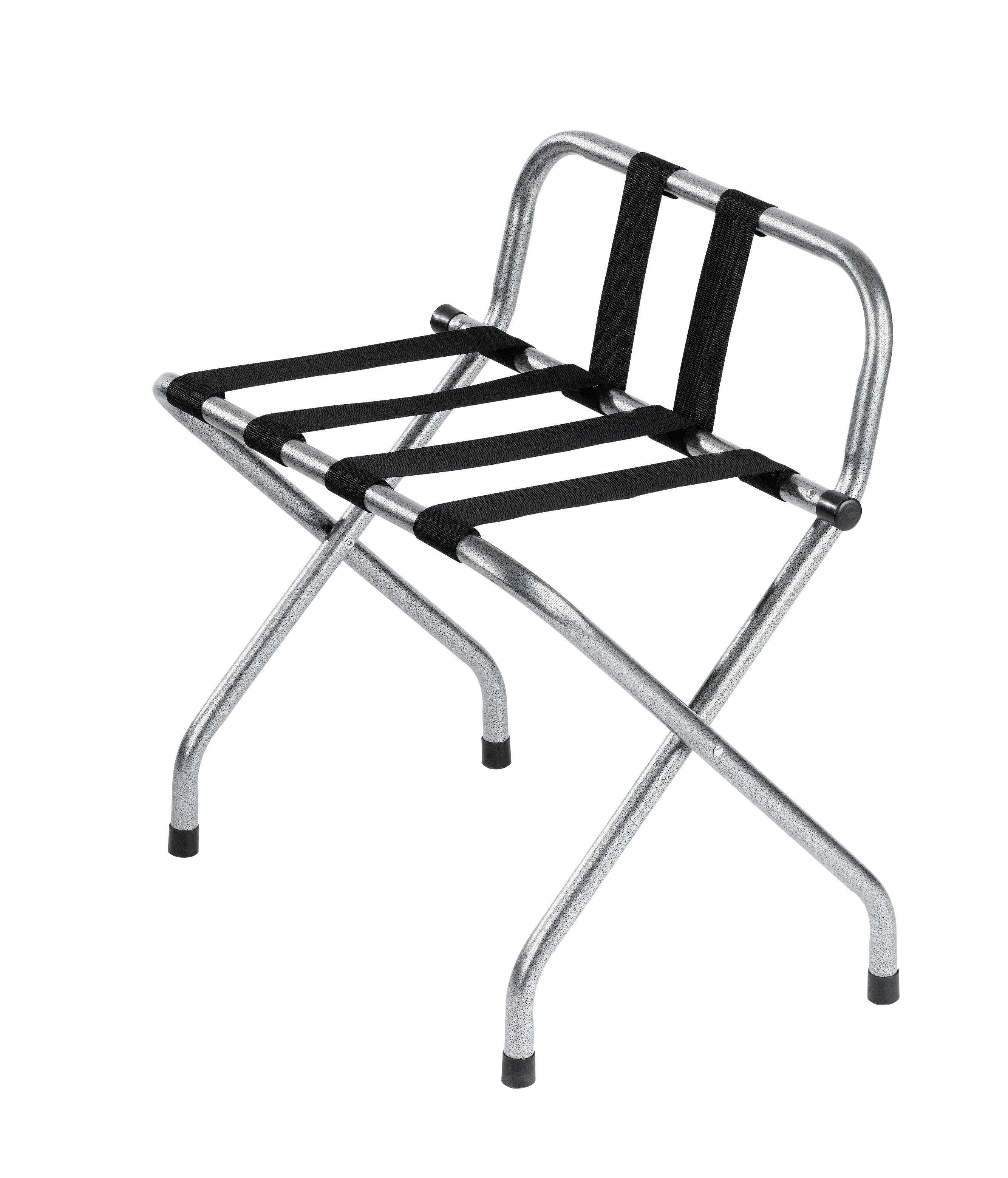 Hammertone Metal Luggage Rack with Backrest