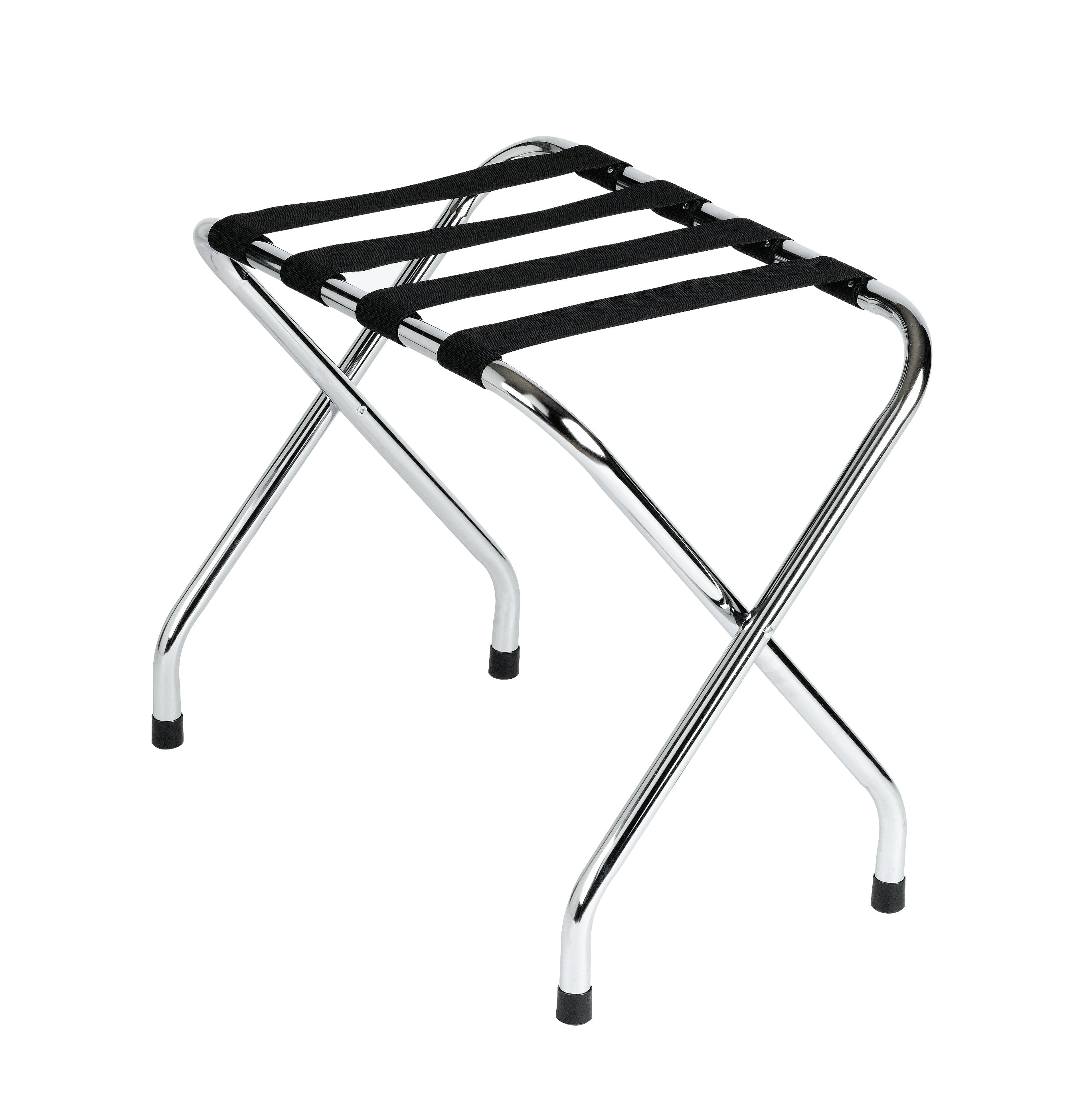 Chrome Metal Luggage Rack
