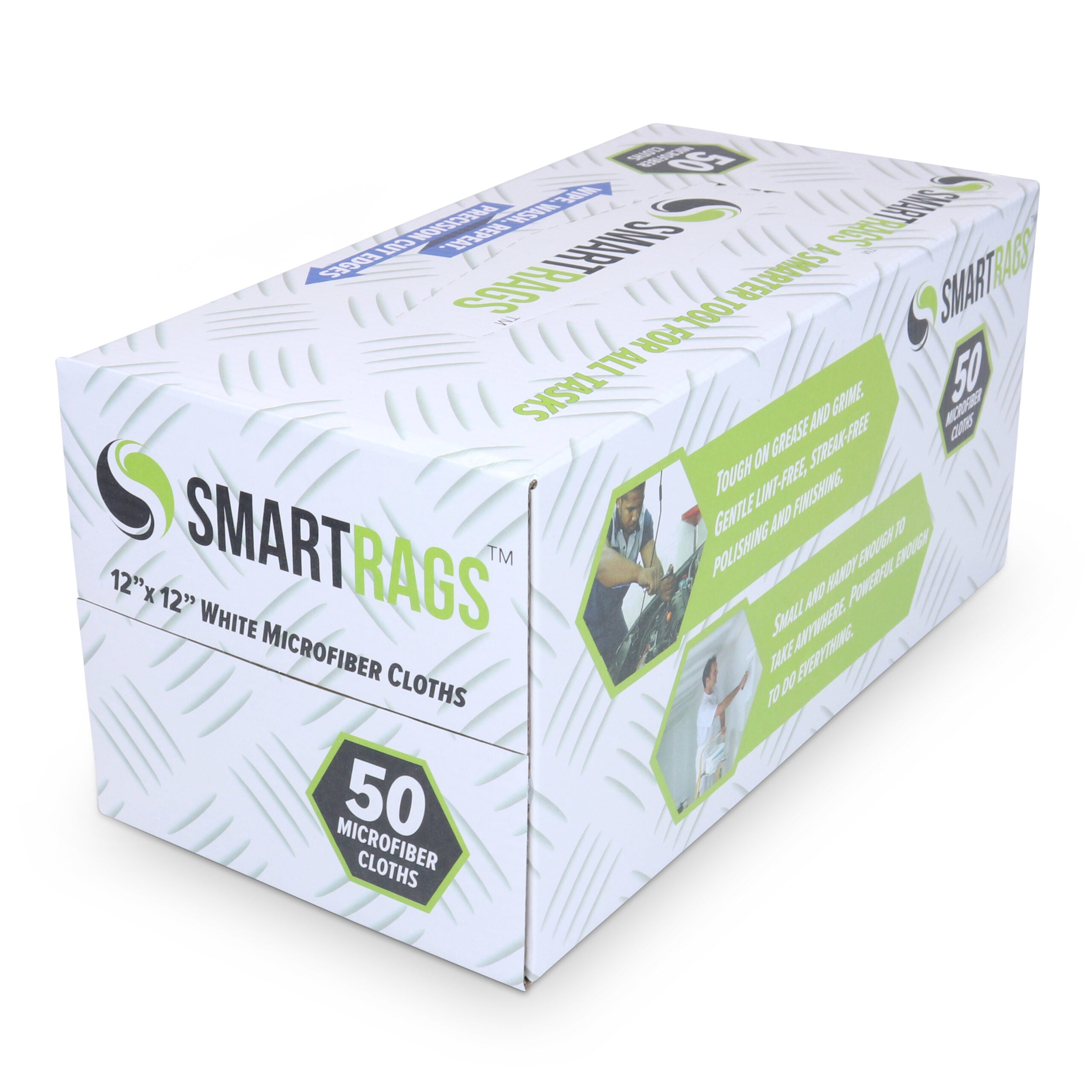 SmartRags Microfiber Cloth Box, 50 Pack