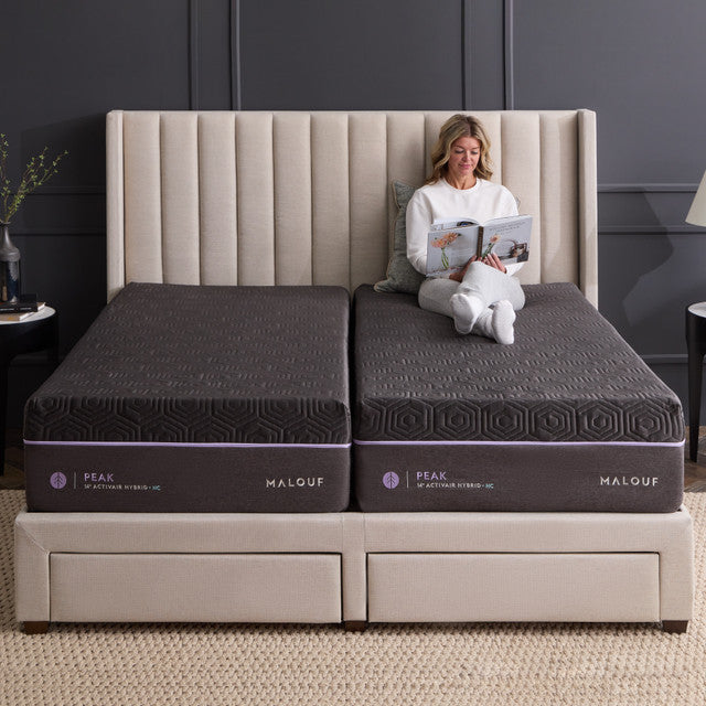 Malouf Peak Activair Foam and Latex Hybrid 14" Mattress with HyperChill Cover