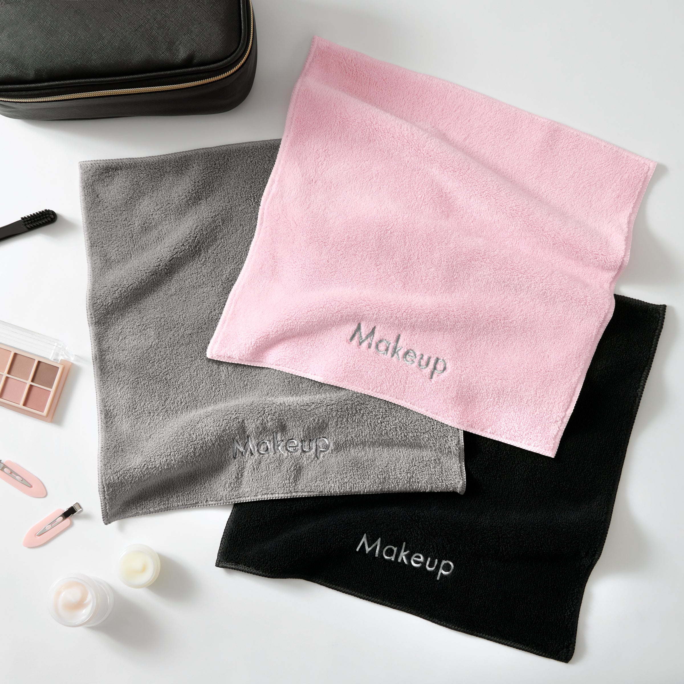 Coral Fleece 13"x13" Microfiber Makeup Removal Towels