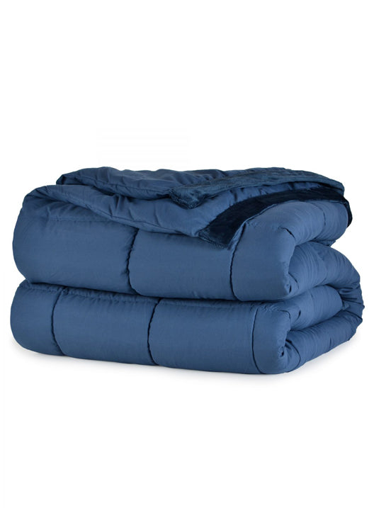 Down-Alternative Quilt, Mink Binding, Microfiber Shell, Light Weight