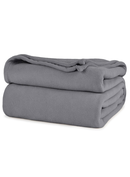 Microloft Fleece Blanket, Plain, Light Weight