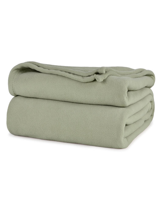 Microloft Fleece Blanket, Plain, Light Weight