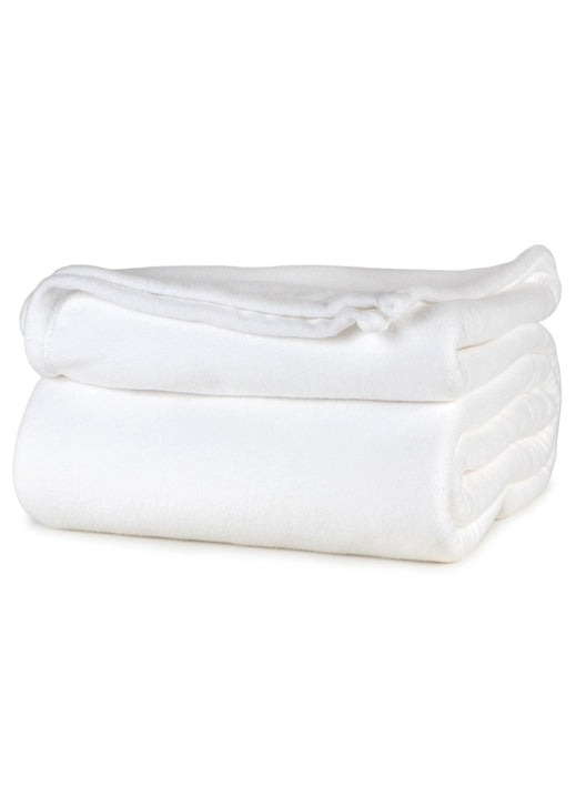 Microloft Fleece Blanket, Plain, Light Weight