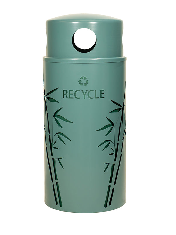Nature Series Bamboo Recycle Unit, Steel, 33 Gal. Malachite