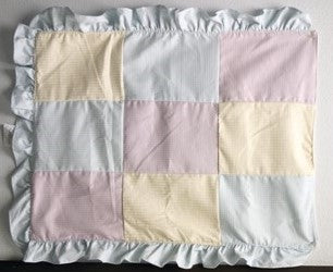 Waffle Blanket 65/35 Poly Cotton for Playard/Mini/Portable Cribs, Tri Color