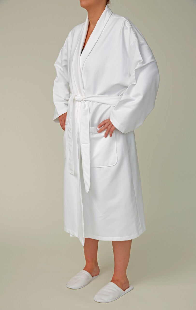 Basic Chamois Microfiber Shawl Bathrobe