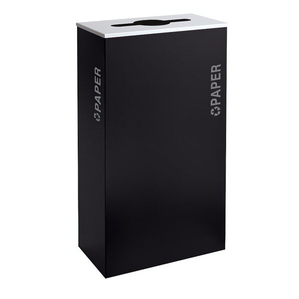 Black Tie Series KD 17 Gal Recycling Receptacle, Comingle