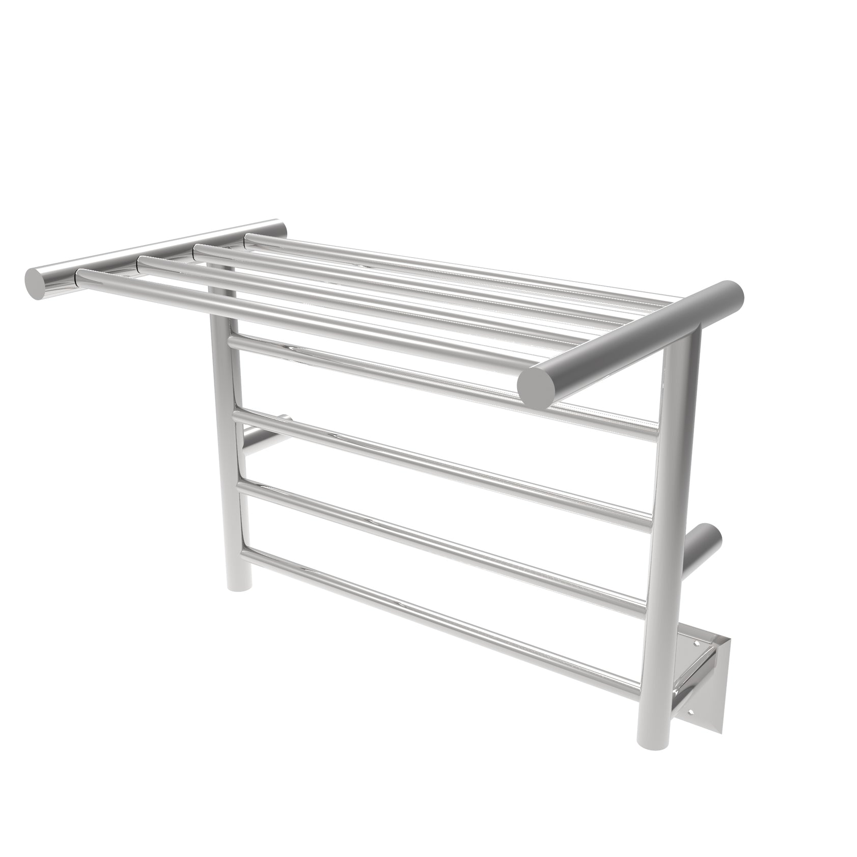 Radiant Heated Towel Rack, Angle Shelf