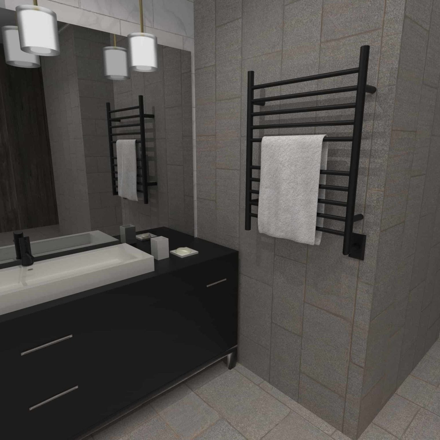 Heated Towel Rack, 1-2 Towels