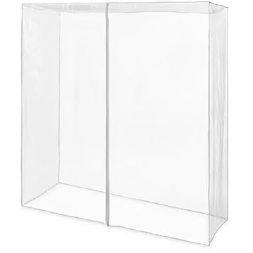 Clear Vinyl Clothes Rack Cover – 66 x 63 x 26"