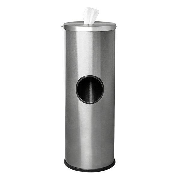 Wipe Dispenser Sanitizing Station, Stainless Steel, 3 Gal. SS