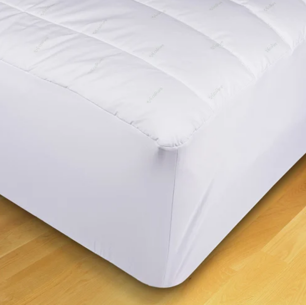 EcoPure+ Mattress Pad - T240 100% Cotton, 100% Microfiber Backing, EcoPure Fill 6 oz/yd sq, 6" Channel Quilt, Smooth Flex skirt fits up to 20" mattress, TrueFit Hem Thread Colors